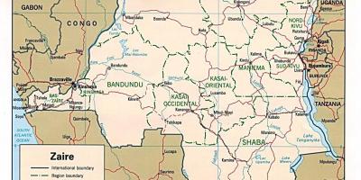 Zair Afryka mapa